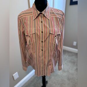 Tommy Hilfiger Multicolor Striped Button-Down Shirt